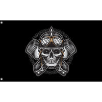 Skull Biker Flag IV Flag - Flag Republic