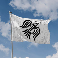Nordic Viking Raven Flag
