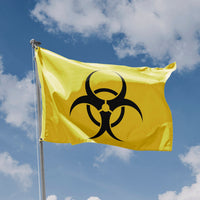 Yellow Biohazard Flag - Flag Republic