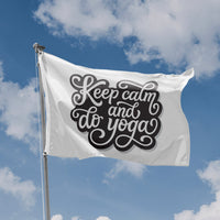 Keep Calm And Do Yoga Flag