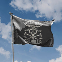 Welcome to Valhalla Viking Flag