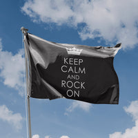Keep Calm And Rock On Flag - Flag Republic