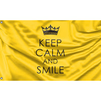 Keep Calm And Smile Flag - Flag Republic