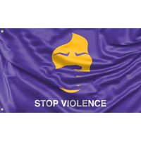 Stop Violence Purple Flag