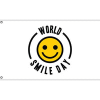World Smile Day Minimalistic Flag