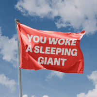 You Woke A Sleeping Giant Flag