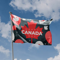 Happy Canada Day Balloons Flag