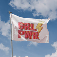 Girl Power Pink Flag