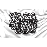Keep Calm And Do Yoga Flag