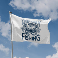 Keep Calm And Let's Go Fishing Flag