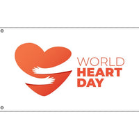 World Heart Day Flag - Flag Republic