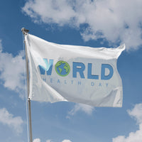 World Health Day Light Background Flag