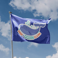 Keep The Ocean Clean Flag - Flag Republic