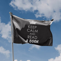 Keep Calm And Read A Book Flag