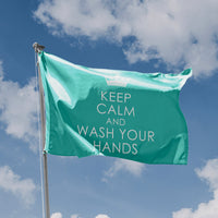 Keep Calm And Wash Your Hands Flag - Flag Republic