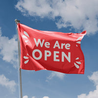 We Are Open Red Flag