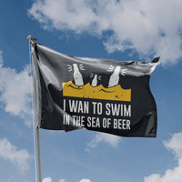 Sea Of Beer Flag