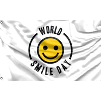 World Smile Day Minimalistic Flag