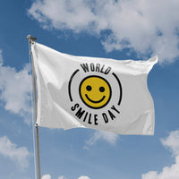 World Smile Day Minimalistic Flag