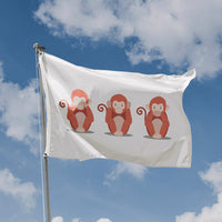 Three Wise Monkeys Flag