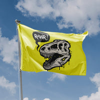 Dinosaur Skull Flag - Flag Republic