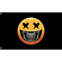 Skull Grin Emoticon Flag - Flag Republic