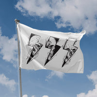 Lightning Skull Flag
