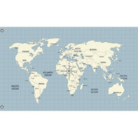 World Map Flag