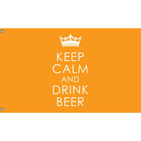 Keep Calm And Drink Beer Flag - Flag Republic