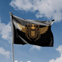 An Egyptian Scarab With Wings Flag - Flag Republic