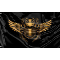 An Egyptian Scarab With Wings Flag - Flag Republic