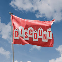 Discount Sign Flag