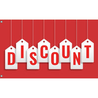 Discount Sign Flag