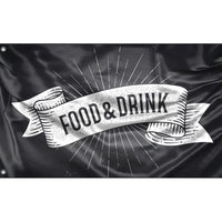 Food And Drink Ribbon Flag