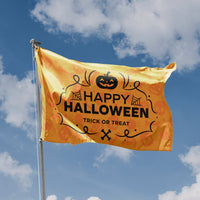 Happy Halloween Trick Or Treat Flag