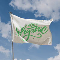 100% Organic Flag