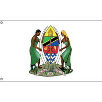 Tanzania National Emblem Flag