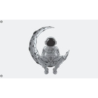 Astronaut And Moon Flag - Flag Republic