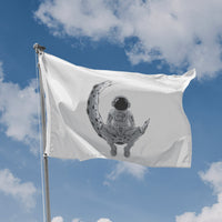 Astronaut And Moon Flag - Flag Republic