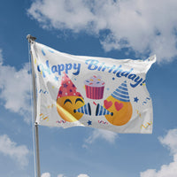 Happy Birthday Emoji Flag - Flag Republic