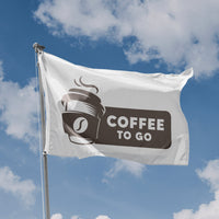 Coffee To Go Sign Flag - Flag Republic