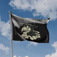 Plague Doctor In Crown Mask Flag - Flag Republic