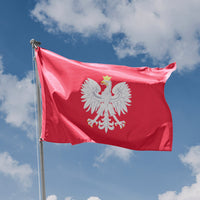 Poland National Emblem Flag - Flag Republic