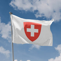 Switzerland National Emblem Flag - Flag Republic