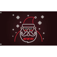 Neon Santa Christmas Flag - Flag Republic