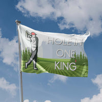 Hole in One King Golf Flag