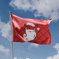Christmas Santa Beard and Hat Flag