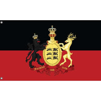 Kingdom of Württemberg Flag With Crest - Flag Republic