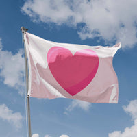 Pink Heart Flag - Flag Republic