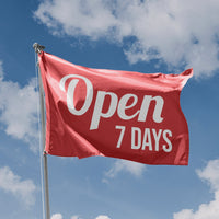 Open 7 Days Flag - Flag Republic